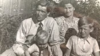 Davids familj omkring 1947